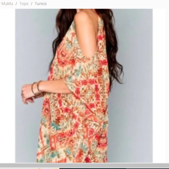 Show Me Your Mumu Peta-Boo Tunic in Santiago Sandstone - Picture 2 of 9